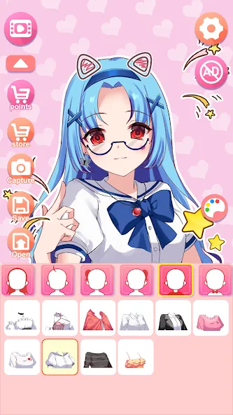 Скачать взлом Viya Avatar Maker:emoji (Вия Аватар Мейкер)  [МОД Все открыто] — последняя версия apk на Андроид screen 4