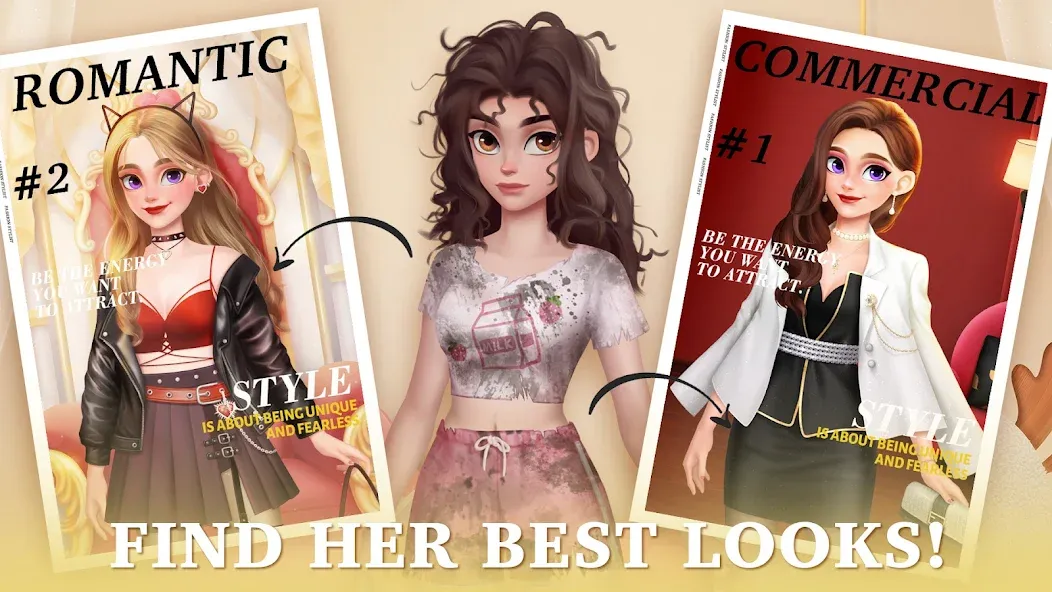 Скачать взлом Fantasy Stylist: Match 3 (Фантазийный стилист)  [МОД Меню] — стабильная версия apk на Андроид screen 2