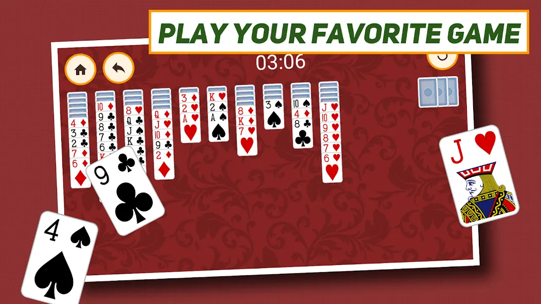 Взломанная Spider Solitaire: Classic  [МОД Все открыто] — последняя версия apk на Андроид screen 5