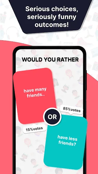 Скачать взлом Would u Rather? Party Game  [МОД Все открыто] — последняя версия apk на Андроид screen 4