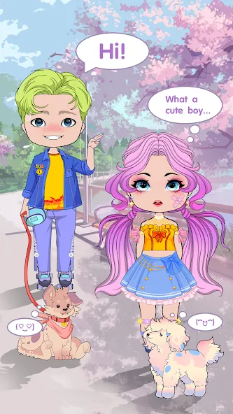 Скачать взлом Chibi Doll Dress Up Games  [МОД Бесконечные монеты] — последняя версия apk на Андроид screen 5