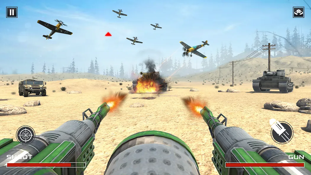 Скачать взлом FPS War Games- Aircrafts Games  [МОД Меню] — полная версия apk на Андроид screen 3