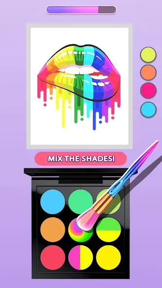 Скачать взлом Makeup Kit — Color Mixing  [МОД Все открыто] — стабильная версия apk на Андроид screen 1