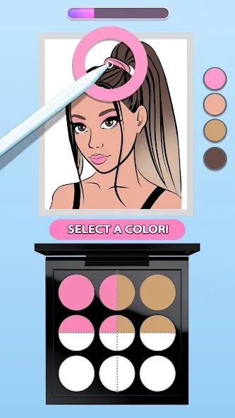 Скачать взлом Makeup Kit — Color Mixing  [МОД Все открыто] — стабильная версия apk на Андроид screen 2