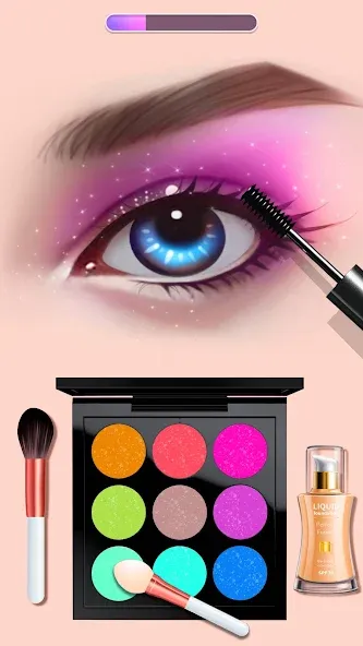 Скачать взлом Makeup Kit — Color Mixing  [МОД Все открыто] — стабильная версия apk на Андроид screen 3