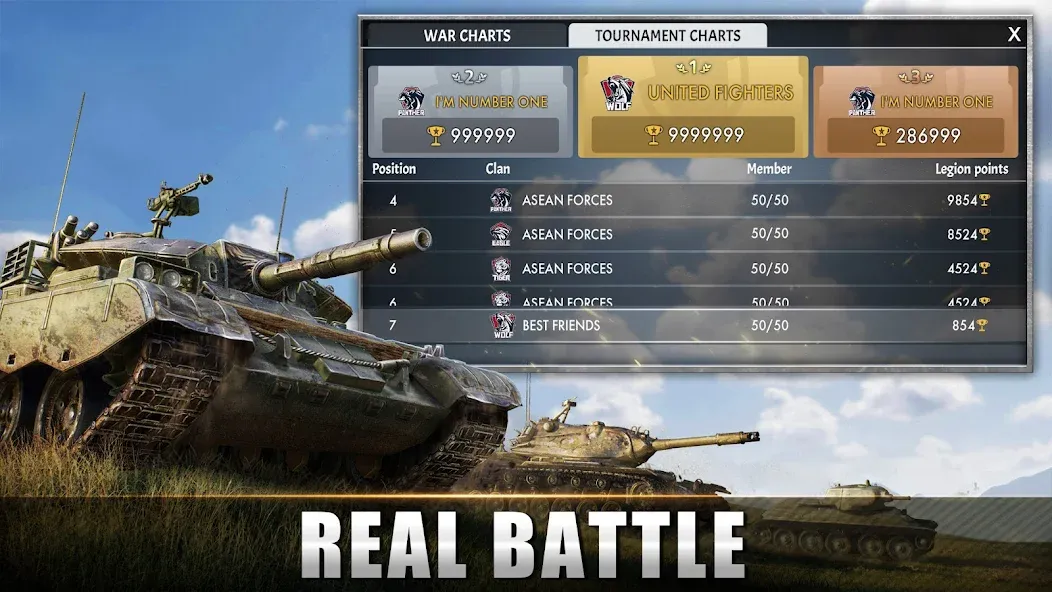 Взломанная Tank Warfare: PvP Battle Game (Танковое сражение)  [МОД Меню] — последняя версия apk на Андроид screen 2