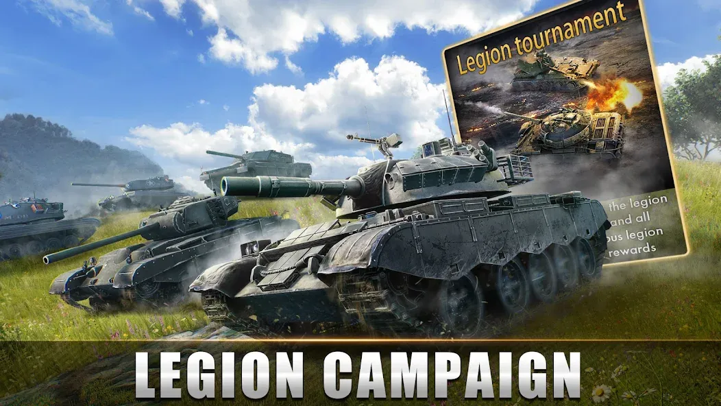 Взломанная Tank Warfare: PvP Battle Game (Танковое сражение)  [МОД Меню] — последняя версия apk на Андроид screen 3