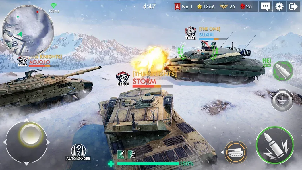 Взломанная Tank Warfare: PvP Battle Game (Танковое сражение)  [МОД Меню] — последняя версия apk на Андроид screen 5