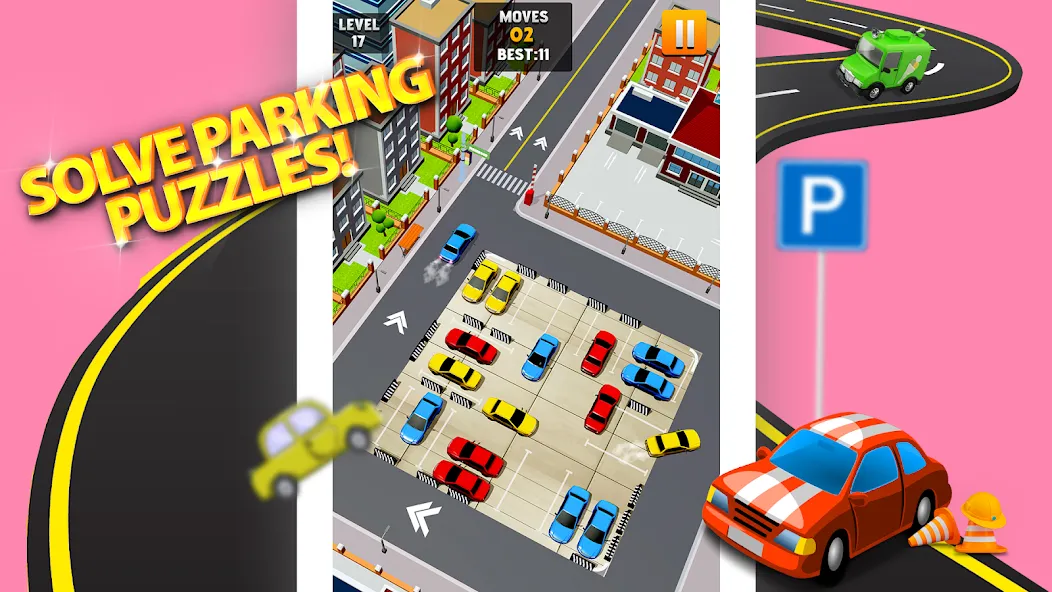 Скачать взломанную Park Master: Car Parking Jam (Парк Мастер)  [МОД Бесконечные монеты] — последняя версия apk на Андроид screen 5