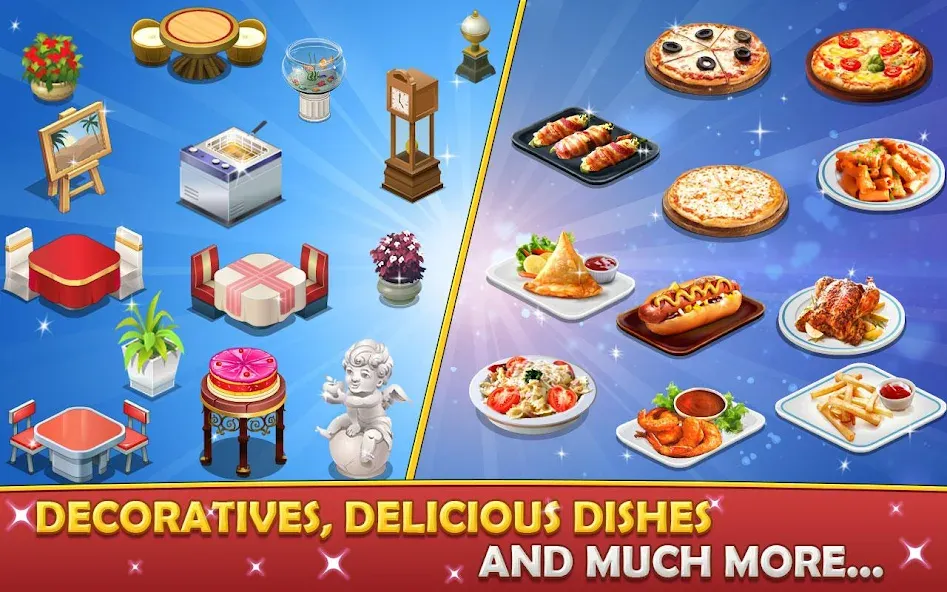 Взлом Cafe Tycoon – Cooking & Fun  [МОД Mega Pack] — полная версия apk на Андроид screen 3