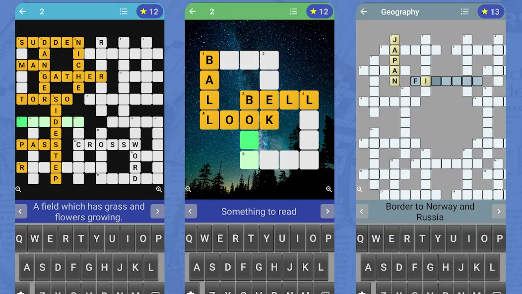 Скачать взломанную English Crossword puzzle (Английский кроссворд)  [МОД Mega Pack] — последняя версия apk на Андроид screen 1