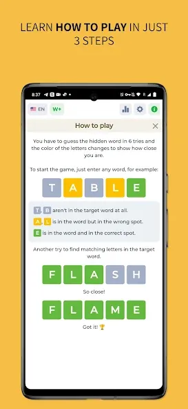 Скачать взлом Wordly — Daily Word Game  [МОД Меню] — последняя версия apk на Андроид screen 2