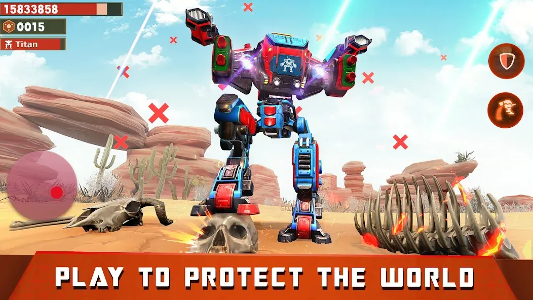 Скачать взлом Mech Robot Wars — Multi Robot  [МОД Mega Pack] — стабильная версия apk на Андроид screen 3