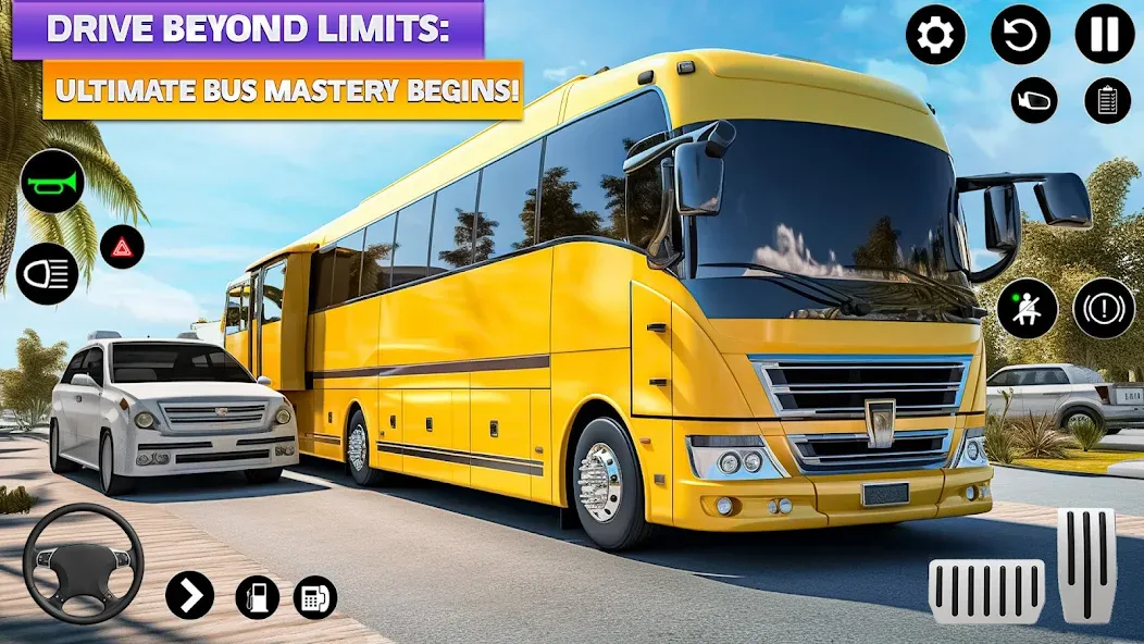 Скачать взлом Ultimate Bus Driving Simulator (Ультимативный симулятор вождения автобуса)  [МОД Меню] — полная версия apk на Андроид screen 2