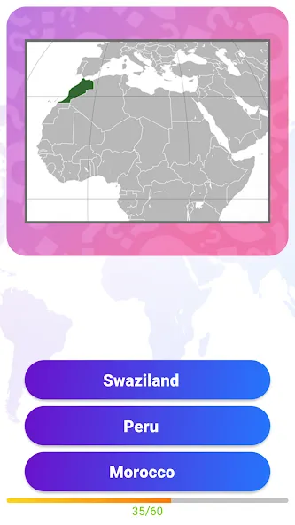 Скачать взломанную World Geography Quiz Game  [МОД Menu] — последняя версия apk на Андроид screen 3