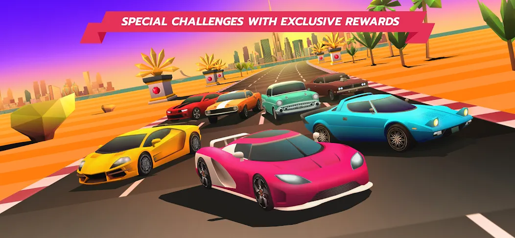 Скачать взломанную Horizon Chase – Arcade Racing (Хорайзон Чейс)  [МОД Unlimited Money] — последняя версия apk на Андроид screen 3