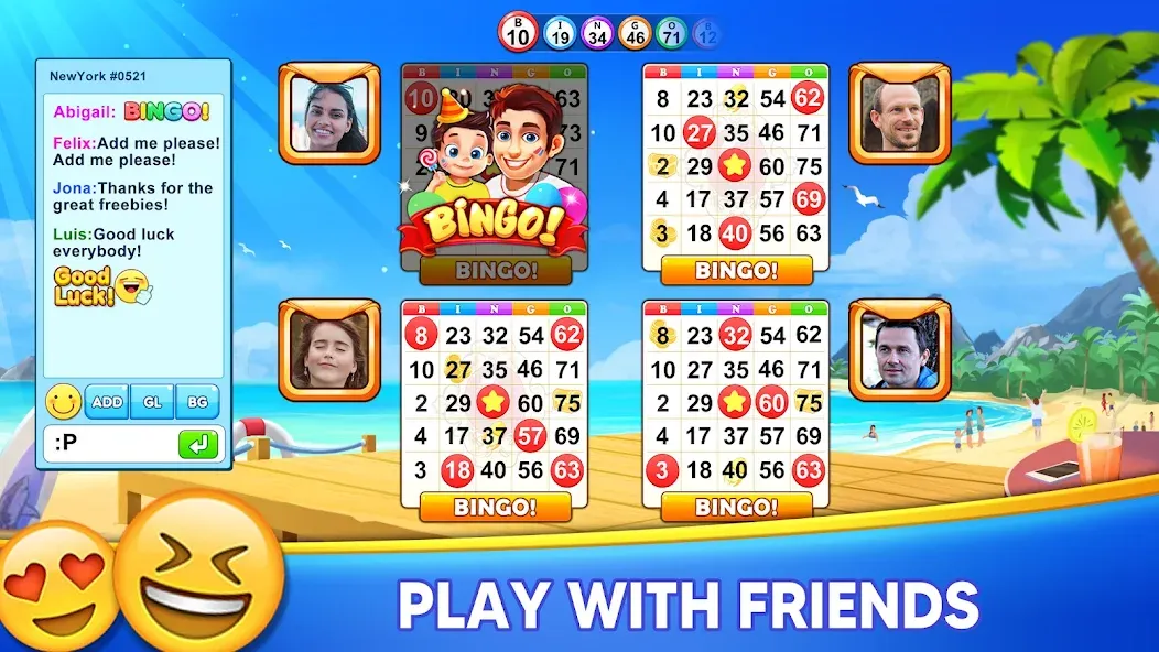 Скачать взлом Bingo Holiday: Live Bingo Game  [МОД Mega Pack] — стабильная версия apk на Андроид screen 5