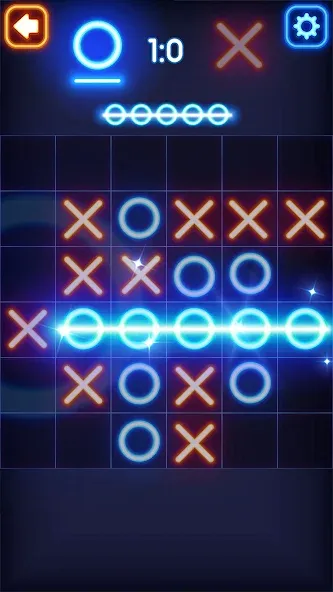 Взлом Tic Tac Toe Glow: 2 Players  [МОД Mega Pack] — стабильная версия apk на Андроид screen 4