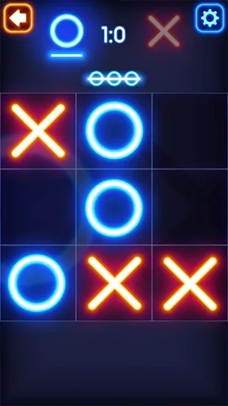 Взлом Tic Tac Toe Glow: 2 Players  [МОД Mega Pack] — стабильная версия apk на Андроид screen 5