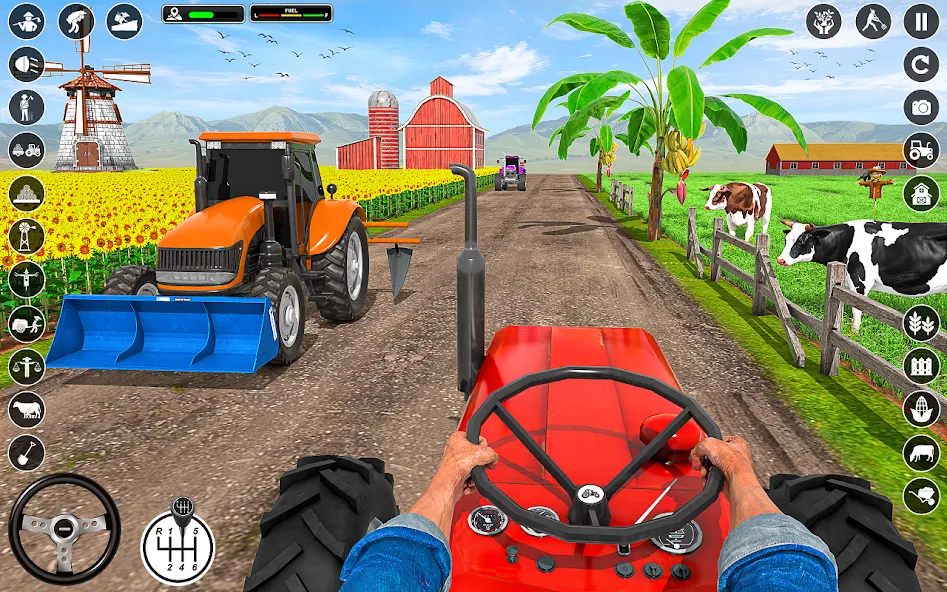 Скачать взлом Tractor Farming: Tractor Games (Тракторное хозяйство)  [МОД Mega Pack] — стабильная версия apk на Андроид screen 1