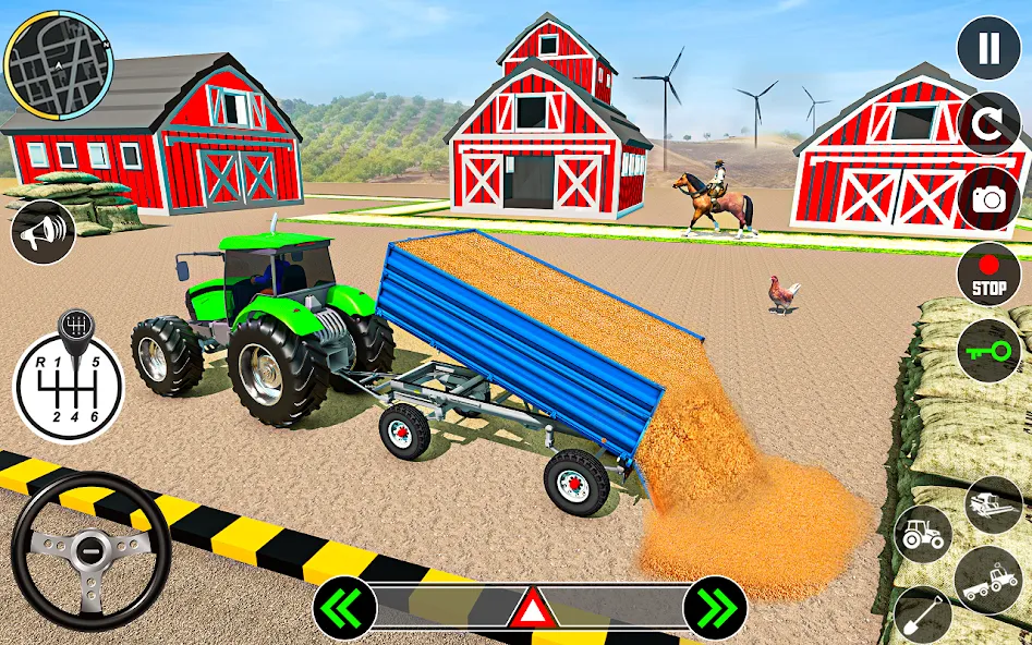 Скачать взлом Tractor Farming: Tractor Games (Тракторное хозяйство)  [МОД Mega Pack] — стабильная версия apk на Андроид screen 5