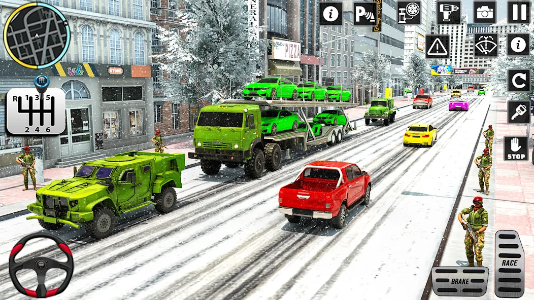 Взломанная US Army Games Truck Transport (Армейские военные транспортные игры)  [МОД Mega Pack] — последняя версия apk на Андроид screen 5