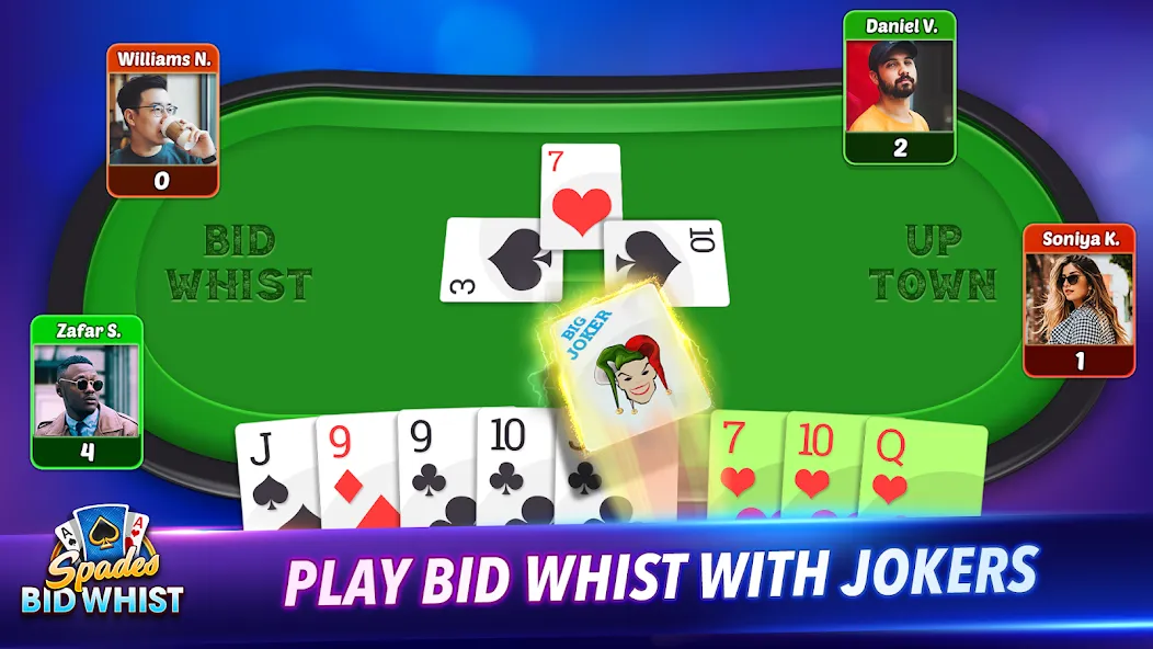 Взломанная Spades: Bid Whist Classic Game (Бид Вист Классик)  [МОД Много монет] — стабильная версия apk на Андроид screen 4