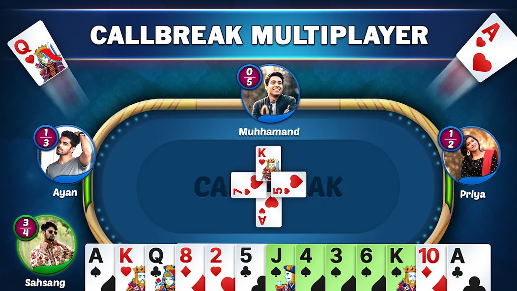 Скачать взлом Callbreak Star — Card Game (Коллбрик Стар)  [МОД Unlocked] — полная версия apk на Андроид screen 1