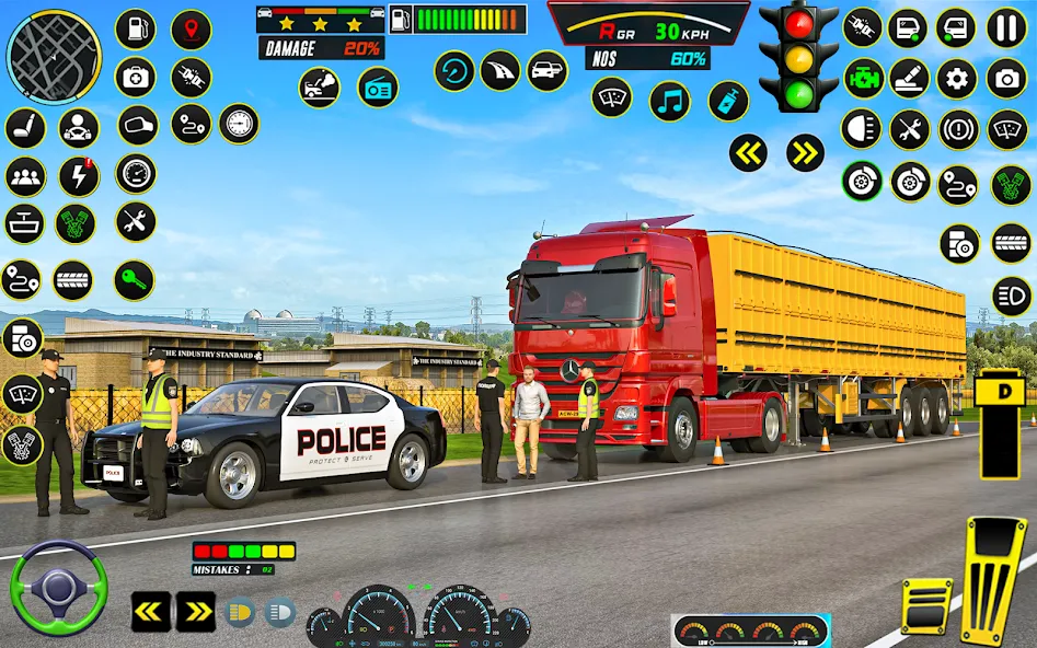 Скачать взломанную US Truck Simulator Game 2022 (Трак Симулятор)  [МОД Menu] — полная версия apk на Андроид screen 3