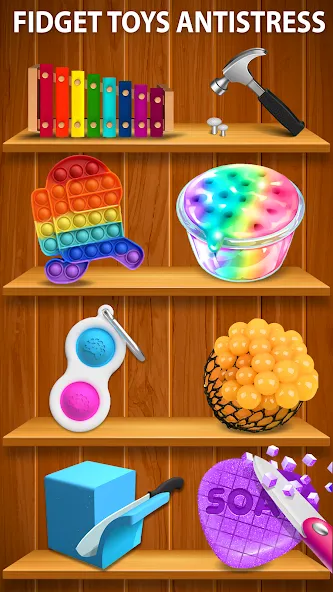 Взлом Antistress ASMR: Fidget Toys (асмр игрушки)  [МОД Все открыто] — стабильная версия apk на Андроид screen 3