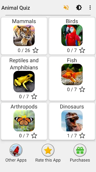 Взломанная Animals Quiz Learn All Mammals  [МОД Много монет] — последняя версия apk на Андроид screen 3