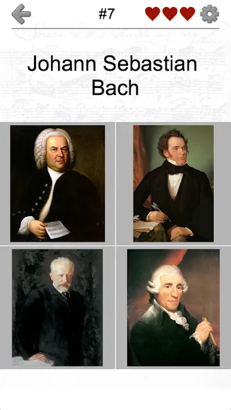 Скачать взломанную Famous Composers Portrait Quiz  [МОД Unlocked] — последняя версия apk на Андроид screen 2