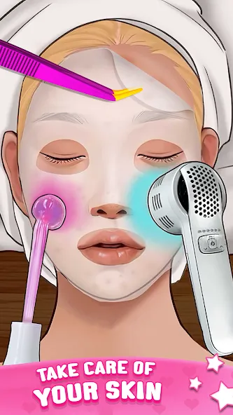 Скачать взлом ASMR Doctor Game: Makeup Salon (АСМР автономная сенсорная меридиональная реакция)  [МОД Бесконечные монеты] — полная версия apk на Андроид screen 4