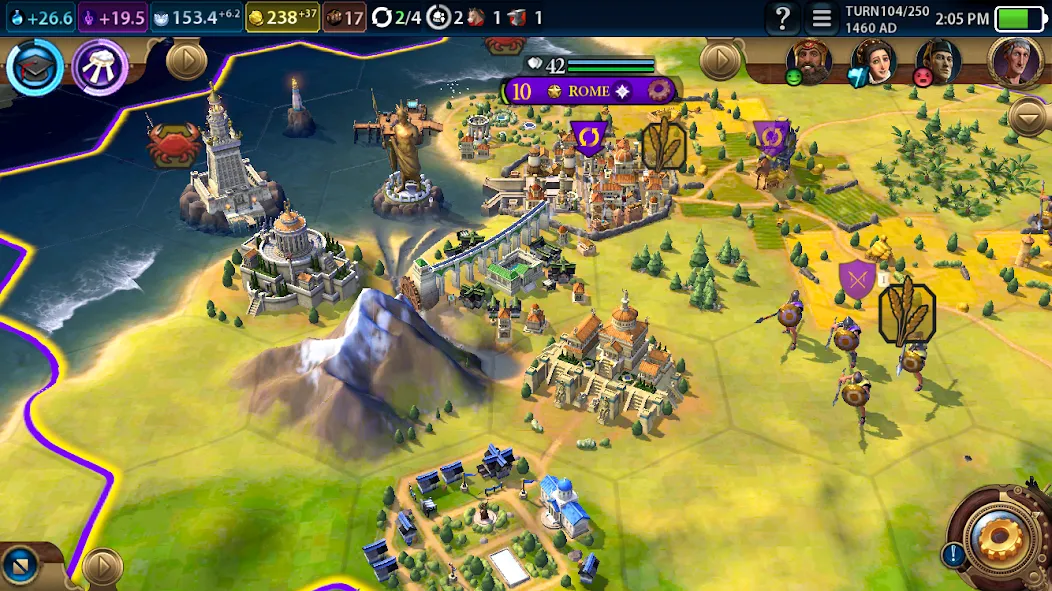 Взлом Civilization VI — Build A City (Цивилизация )  [МОД Бесконечные деньги] — полная версия apk на Андроид screen 1