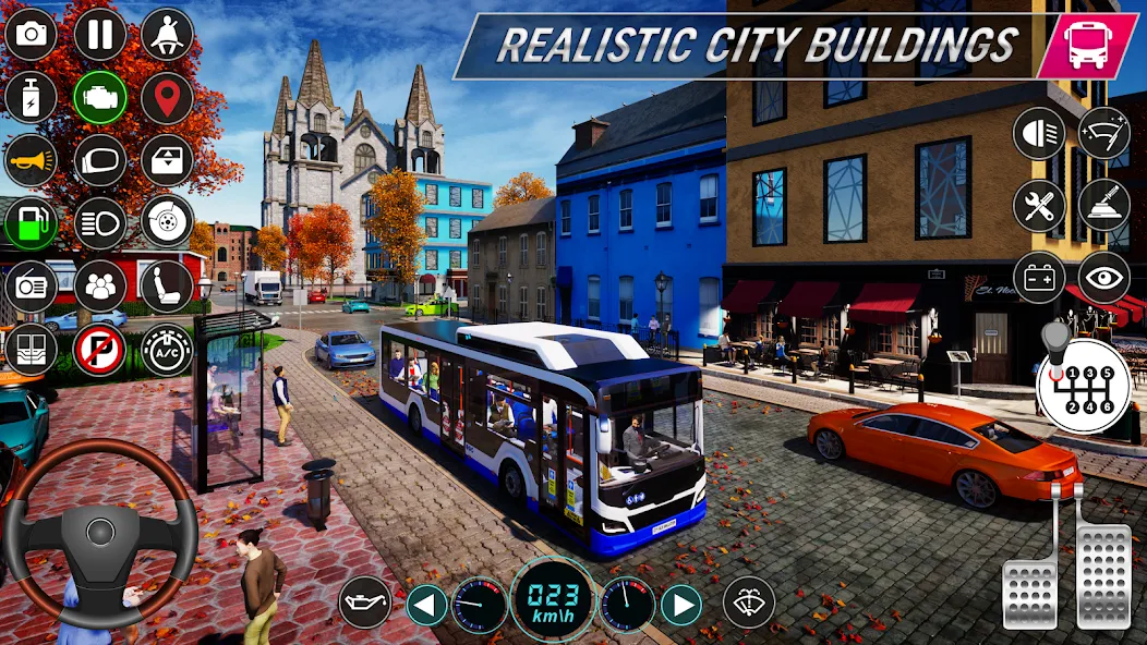 Взломанная City Bus Simulator: Bus Games (Риал Сити Бас Симулятор Геймс)  [МОД Unlocked] — полная версия apk на Андроид screen 3