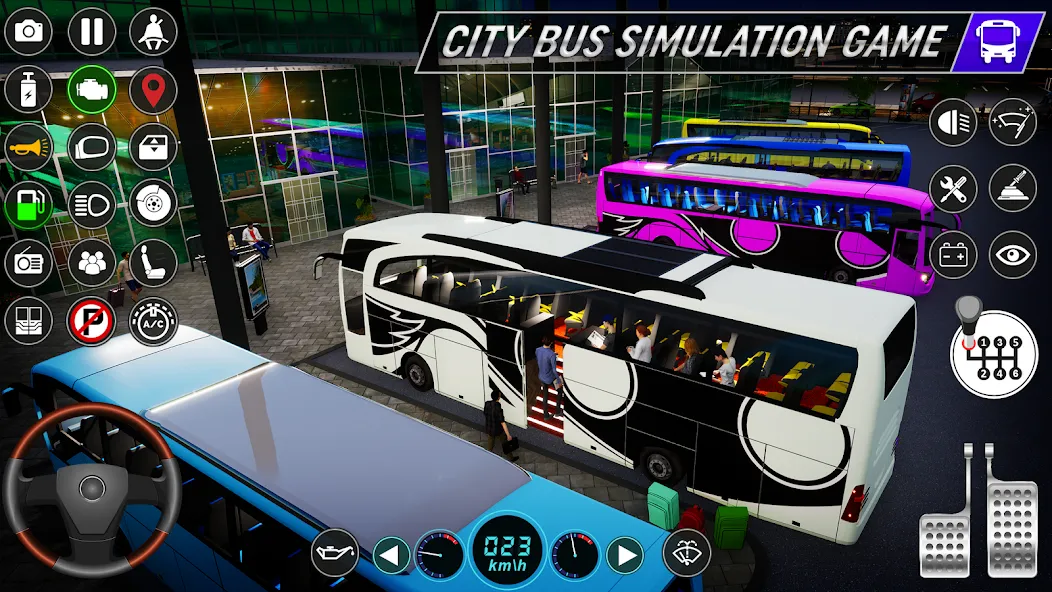 Взломанная City Bus Simulator: Bus Games (Риал Сити Бас Симулятор Геймс)  [МОД Unlocked] — полная версия apk на Андроид screen 4