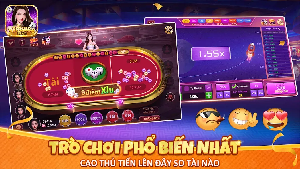 Взломанная VIP8888 Play — Sòng Bạc ONLINE (ВИП8888 Плей)  [МОД Много монет] — стабильная версия apk на Андроид screen 3