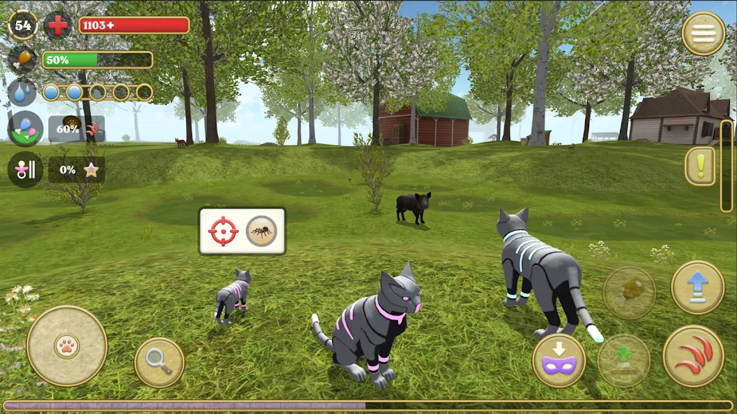 Скачать взломанную Cat Simulator : Kitties Family  [МОД Все открыто] — последняя версия apk на Андроид screen 5