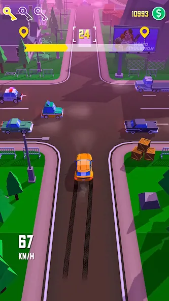 Скачать взлом Taxi Run: Traffic Driver (Такси Ран)  [МОД Бесконечные монеты] — полная версия apk на Андроид screen 1