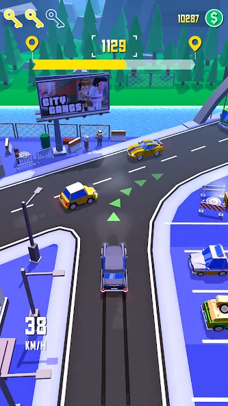 Скачать взлом Taxi Run: Traffic Driver (Такси Ран)  [МОД Бесконечные монеты] — полная версия apk на Андроид screen 2