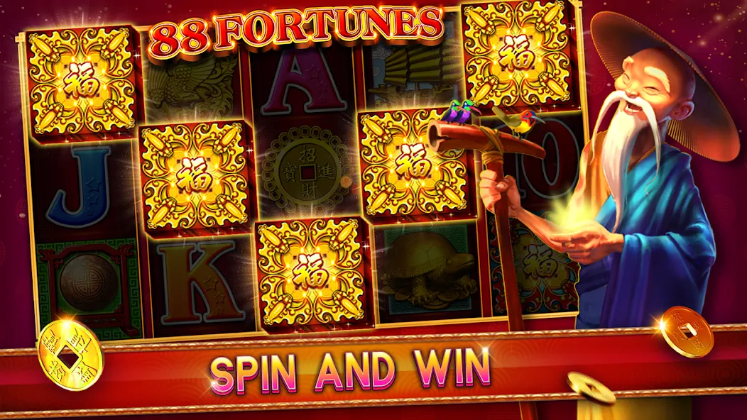 Взлом 88 Fortunes Casino Slot Games (Форчунс)  [МОД Unlocked] — последняя версия apk на Андроид screen 1