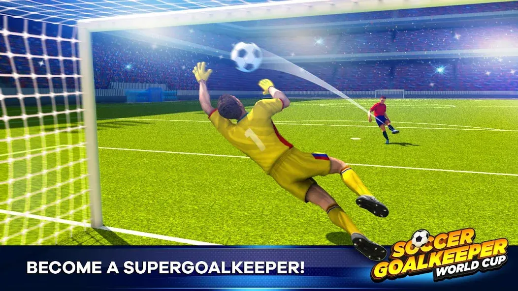 Взломанная Soccer Goalkeeper Games 2024  [МОД Много монет] — полная версия apk на Андроид screen 1