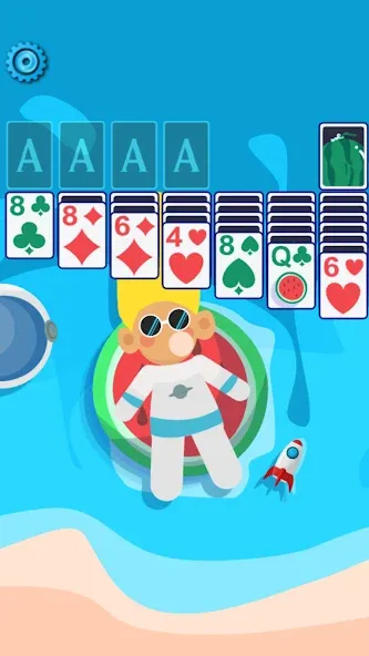 Скачать взломанную Solitaire Space™ (Солярис Спейс)  [МОД Бесконечные деньги] — стабильная версия apk на Андроид screen 1