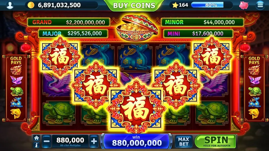 Взломанная Slots of Vegas (Слоты Вегаса)  [МОД Много монет] — полная версия apk на Андроид screen 1