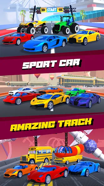 Скачать взлом Car Race 3D — Racing Master (С  3D  Гонки на автомобилях 3D)  [МОД Menu] — стабильная версия apk на Андроид screen 3