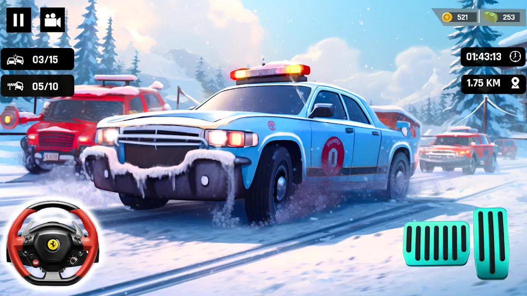 Скачать взломанную Police Car Kids Driving Game (Кидс Полис Геймс)  [МОД Много монет] — полная версия apk на Андроид screen 3