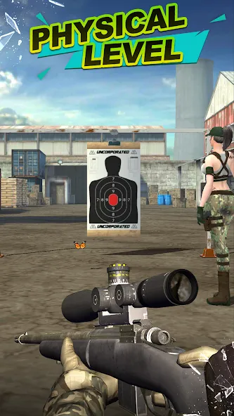 Взломанная Gun Shooting Range  [МОД Unlocked] — полная версия apk на Андроид screen 2