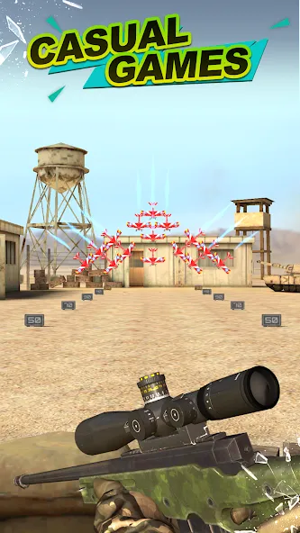 Взломанная Gun Shooting Range  [МОД Unlocked] — полная версия apk на Андроид screen 3