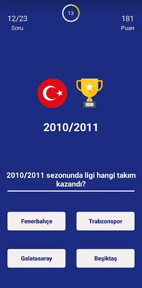 Взломанная Türkiye Süper Ligi Bilgi Oyunu  [МОД Бесконечные монеты] — последняя версия apk на Андроид screen 3