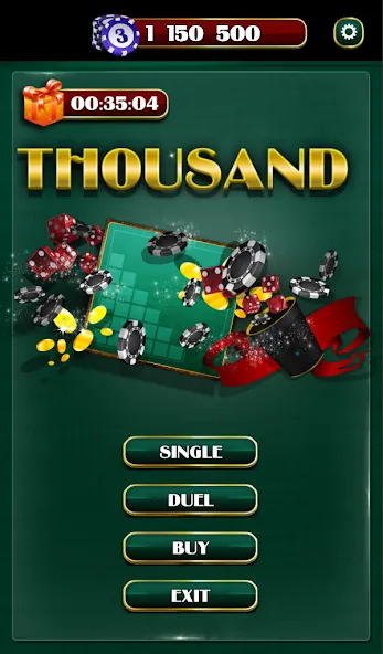 Взломанная Thousand Dice  [МОД Mega Pack] — последняя версия apk на Андроид screen 1